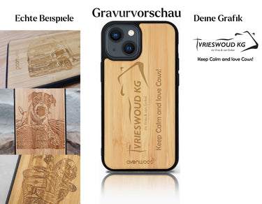 INDIVIDUELL iPhone 13 Bambus-Kunststoff